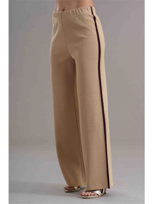 Pantalone in misto lana Love To Love by Gai Mattiolo | LV2015BEIGE/VINO